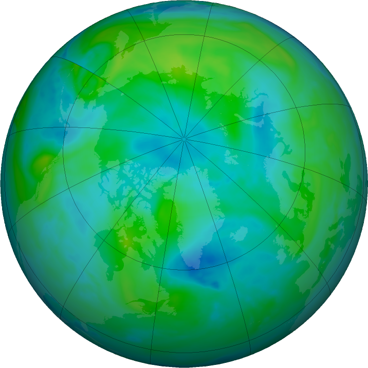 Arctic ozone map for 16 September 2022